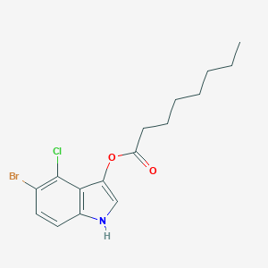 molecular formula C16H19BrClNO2 B148812 5-Bromo-4-chloro-3-indolyl caprylate CAS No. 129541-42-0