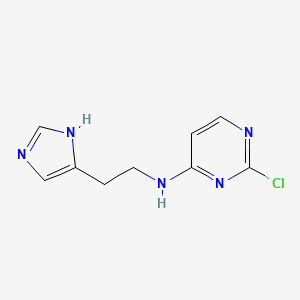 molecular formula C9H10ClN5 B1488143 N-(2-(1H-imidazol-4-yl)ethyl)-2-chloropyrimidin-4-amine CAS No. 93282-00-9