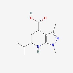 molecular formula C12H19N3O2 B14881441 6-isopropyl-1,3-dimethyl-4,5,6,7-tetrahydro-1H-pyrazolo[3,4-b]pyridine-4-carboxylic acid 