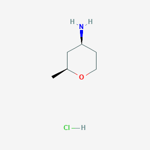 molecular formula C6H14ClNO B14881479 cis-2-Methyltetrahydropyran-4-amine HCl 