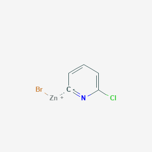 molecular formula C5H3BrClNZn B14881591 6-Chloro-2-pyridylzinc bromide 