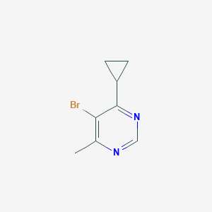 molecular formula C8H9BrN2 B1488160 5-Bromo-4-cyclopropyl-6-methylpyrimidine CAS No. 1434127-91-9