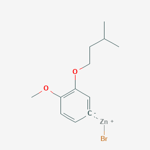 molecular formula C12H17BrO2Zn B14881689 4-Methoxy-3-i-pentyloxyphenylZinc bromide 