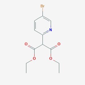 molecular formula C12H14BrNO4 B1488188 Diethyl 2-(5-bromopyridin-2-yl)malonate CAS No. 1215098-80-8