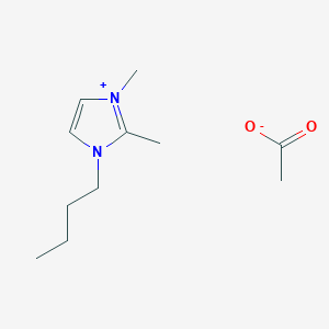 molecular formula C11H20N2O2 B14881902 1-Butyl-2,3-dimethylimidazolium acetate 