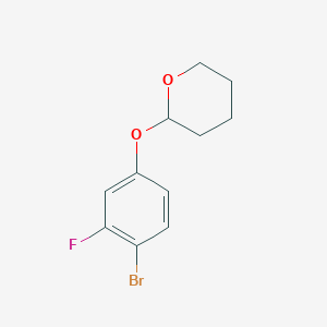 molecular formula C11H12BrFO2 B1488204 2-(4-bromo-3-fluorophenoxy)tetrahydro-2H-pyran CAS No. 485832-11-9
