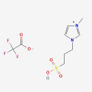 molecular formula C9H13F3N2O5S B14882167 1-Propylsulfonic-3-methylimidazolium trifluoroacetate 