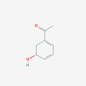 Ethanone, 1-(5-hydroxy-1,3-cyclohexadien-1-yl)-, (R)-(9CI)