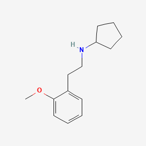molecular formula C14H21NO B1488220 N-[2-(2-methoxyphenyl)ethyl]cyclopentanamine CAS No. 1183786-20-0
