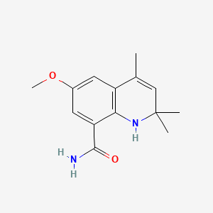 molecular formula C14H18N2O2 B14882236 6-Methoxy-2,2,4-trimethyl-1,2-dihydroquinoline-8-carboxamide 