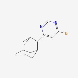 molecular formula C14H17BrN2 B14882347 4-(Adamantan-2-yl)-6-bromopyrimidine 