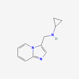 molecular formula C11H13N3 B1488237 N-(imidazo[1,2-a]pyridin-3-ylmethyl)cyclopropanamine CAS No. 897957-73-2