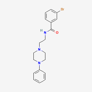 molecular formula C19H22BrN3O B14882433 3-bromo-N-[2-(4-phenylpiperazin-1-yl)ethyl]benzamide 