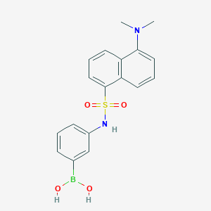 molecular formula C18H19BN2O4S B148825 3-(Dansylamino)phenylboronic acid CAS No. 75806-94-9