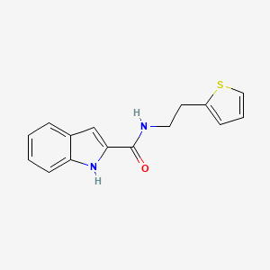 molecular formula C15H14N2OS B14882539 N-(2-(thiophen-2-yl)ethyl)-1H-indole-2-carboxamide 