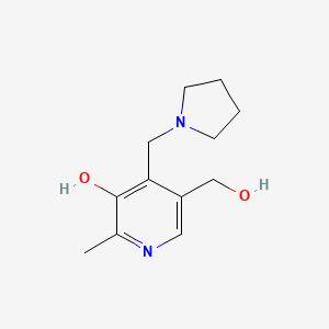 5-(Hydroxymethyl)-2-methyl-4-(pyrrolidin-1-ylmethyl)pyridin-3-ol