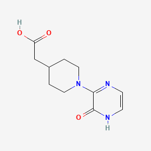 2-(1-(3-Oxo-3,4-dihydropyrazin-2-yl)piperidin-4-yl)acetic acid