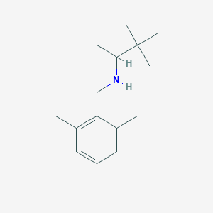 (3,3-Dimethylbutan-2-yl)[(2,4,6-trimethylphenyl)methyl]amine
