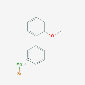 molecular formula C13H11BrMgO B14882742 magnesium;1-methoxy-2-phenylbenzene;bromide 