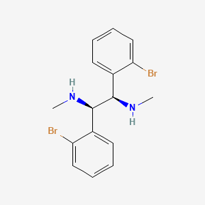 molecular formula C16H18Br2N2 B14882870 (1R,2R)-1,2-Bis(2-bromophenyl)-N1,N2-dimethylethane-1,2-diamine 