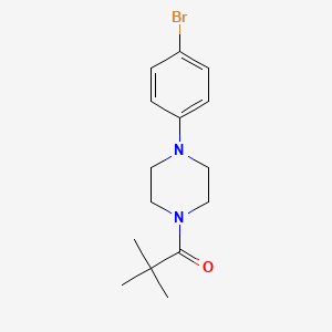 molecular formula C15H21BrN2O B14882876 1-(N-Pivaloyl)-4-(4-Bromophenyl)piperazine 