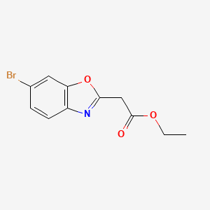 molecular formula C11H10BrNO3 B14883055 Ethyl 2-(6-bromobenzo[d]oxazol-2-yl)acetate 