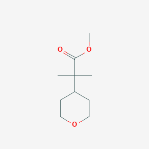 molecular formula C10H18O3 B1488319 Methyl 2-methyl-2-(oxan-4-yl)propanoate CAS No. 1259021-46-9