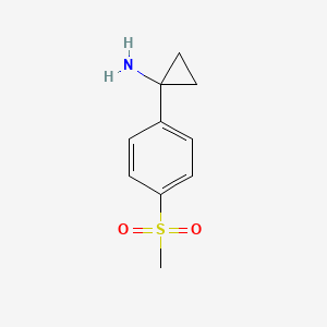 1-(4-(Methylsulfonyl)phenyl)cyclopropanamine