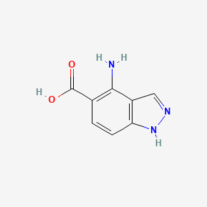 molecular formula C8H7N3O2 B1488333 4-amino-1H-indazole-5-carboxylic acid CAS No. 81115-63-1