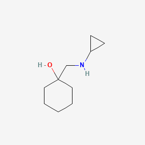 molecular formula C10H19NO B1488337 1-[(Cyclopropylamino)methyl]cyclohexan-1-ol CAS No. 1183326-28-4