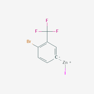 molecular formula C7H3BrF3IZn B14883379 4-Bromo-3-(trifluoromethyl)phenylZinc iodide 