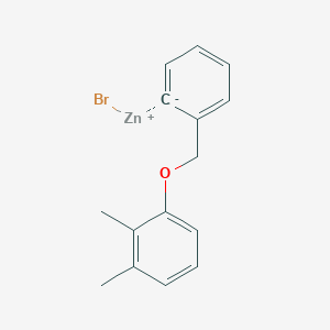 molecular formula C15H15BrOZn B14883863 2-(2,3-Dimethylphenoxymethyl)phenylZinc bromide 