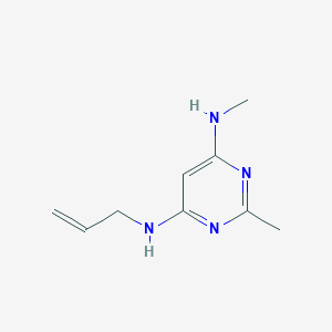 molecular formula C9H14N4 B1488412 N4-allyl-N6,2-dimethylpyrimidine-4,6-diamine CAS No. 1903246-97-8