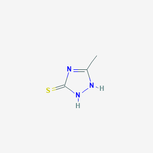 molecular formula C3H5N3S B148843 5-methyl-4H-1,2,4-triazole-3-thiol CAS No. 7271-44-5