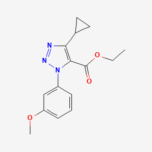Ethyl 4-cyclopropyl-1-(3-methoxyphenyl)-1H-1,2,3-triazole-5-carboxylate