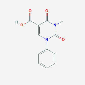 molecular formula C12H10N2O4 B14884481 3-Methyl-2,4-dioxo-1-phenyl-1,2,3,4-tetrahydropyrimidine-5-carboxylic acid 