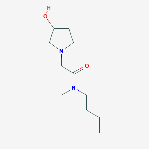 molecular formula C11H22N2O2 B1488461 N-butyl-2-(3-hydroxypyrrolidin-1-yl)-N-methylacetamide CAS No. 2097976-45-7