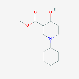 molecular formula C13H23NO3 B1488466 Methyl 1-cyclohexyl-4-hydroxypiperidine-3-carboxylate CAS No. 2098009-92-6
