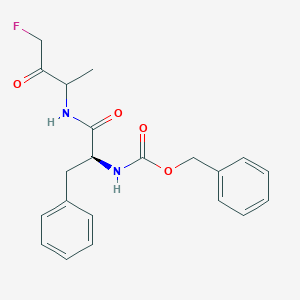 molecular formula C₂₁H₂₃FN₂O₄ B148847 Z-Phe-DL-Ala-fluoromethylketone CAS No. 197855-65-5