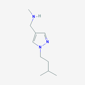 molecular formula C10H19N3 B1488514 methyl({[1-(3-methylbutyl)-1H-pyrazol-4-yl]methyl})amine CAS No. 1249802-65-0