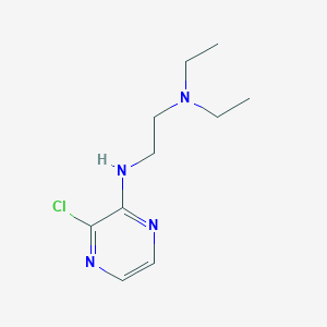 molecular formula C10H17ClN4 B1488534 3-chloro-N-[2-(diethylamino)ethyl]pyrazin-2-amine CAS No. 1247637-96-2