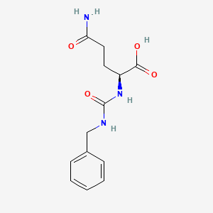 molecular formula C13H17N3O4 B1488536 N2-[(benzylamino)carbonyl]-L-glutamine CAS No. 1309037-26-0