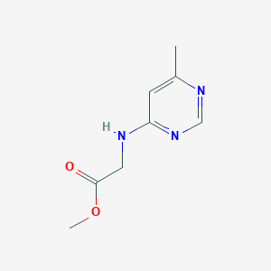 molecular formula C8H11N3O2 B1488539 Methyl 2-[(6-methylpyrimidin-4-yl)amino]acetate CAS No. 1248383-49-4