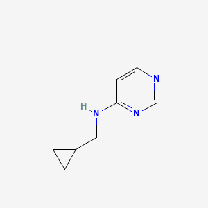 molecular formula C9H13N3 B1488540 N-(cyclopropylmethyl)-6-methylpyrimidin-4-amine CAS No. 1249442-09-8