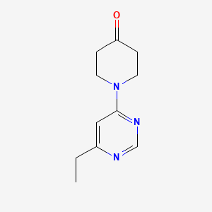 molecular formula C11H15N3O B1488543 1-(6-Ethylpyrimidin-4-yl)piperidin-4-one CAS No. 1239766-52-9