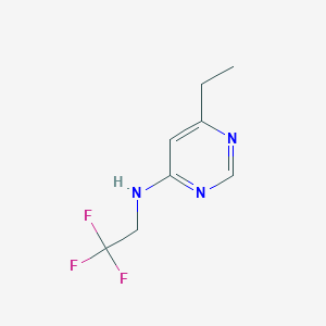 B1488548 6-ethyl-N-(2,2,2-trifluoroethyl)pyrimidin-4-amine CAS No. 1250113-38-2