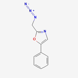 molecular formula C10H8N4O B1488552 2-(Azidomethyl)-5-phenyloxazole CAS No. 1248381-49-8