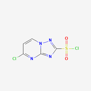 molecular formula C5H2Cl2N4O2S B1488557 5-Chloro-[1,2,4]Triazolo[1,5-A]Pyrimidine-2-Sulfonylchloride CAS No. 1250998-35-6