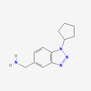 (1-cyclopentyl-1H-benzo[d][1,2,3]triazol-5-yl)methanamine