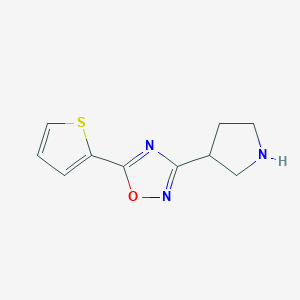 3-(Pyrrolidin-3-yl)-5-(thiophen-2-yl)-1,2,4-oxadiazole